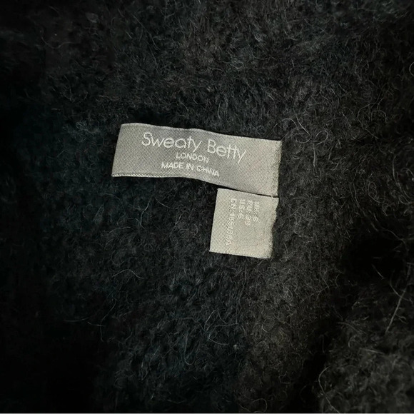 Sweaty Betty Brushed Boucle Knit Hoodie Navy Size 6 - Picture 6 of 9